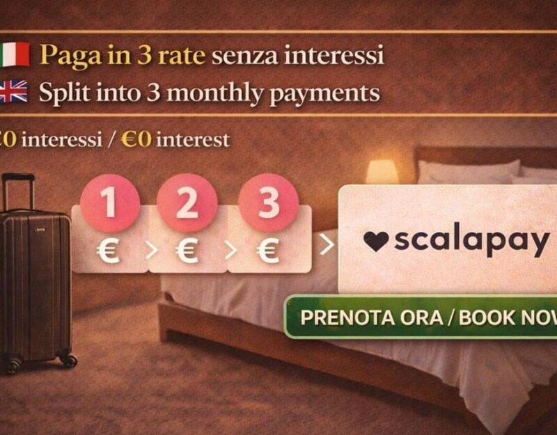 Paga in 3 soluzioni mensili- Colazione All-You-Can-Eat inclusa